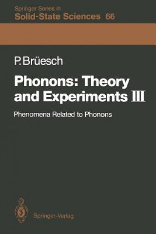 Kniha Phonons: Theory and Experiments III Peter Brüesch