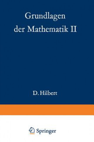 Knjiga Grundlagen der Mathematik II David Hilbert