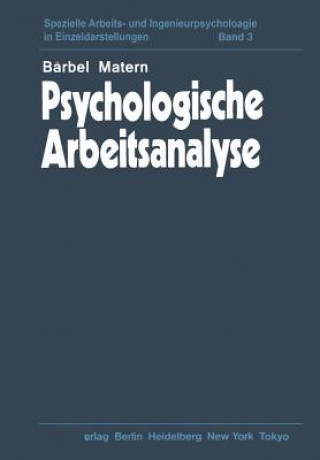 Kniha Psychologische Arbeitsanalyse B. Matern