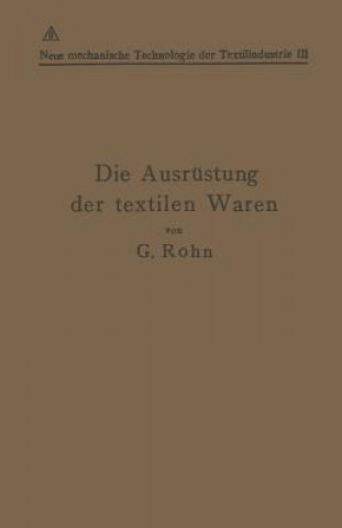 Carte Die Ausrustung Der Textilen Waren G. Rohn