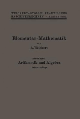 Kniha Elementar-Mathematik A. Weickert