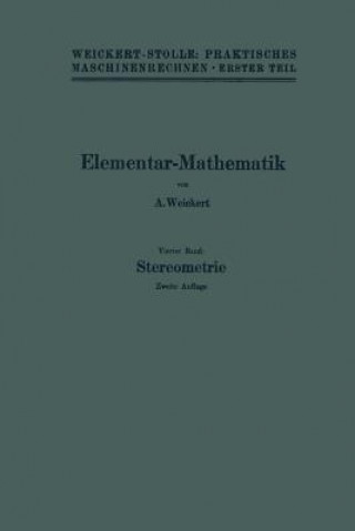 Kniha Elementar-Mathematik A. Weickert