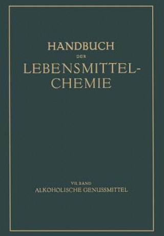 Kniha Alkoholische Genussmittel B. Bleyer