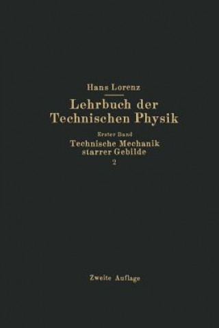 Book Technische Mechanik Starrer Gebilde Hans Lorenz