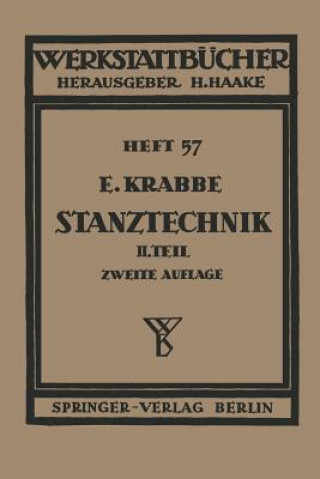 Книга Stanztechnik Erich Krabbe