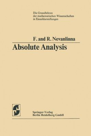 Carte Absolute Analysis Frithjof Nevanlinna