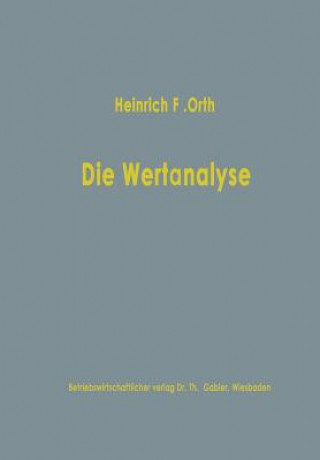 Carte Die Wertanalyse Heinrich Friedrich Orth
