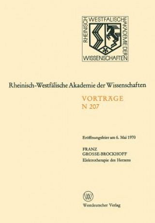 Książka Elektrotherapie Des Herzens Franz Grosse-Brockhoff