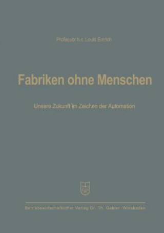 Book Fabriken Ohne Menschen Louis Emrich