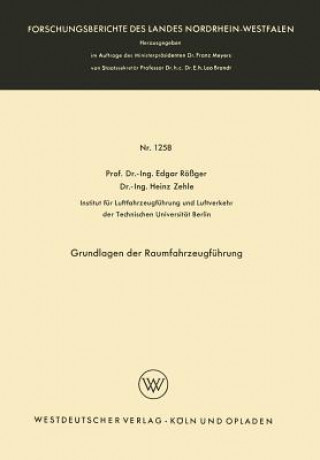 Kniha Grundlagen Der Raumfahrzeugf hrung Edgar Rößger