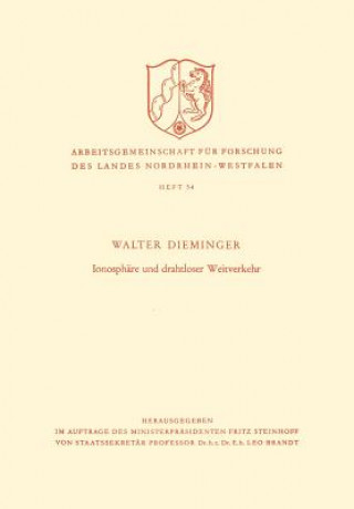 Könyv Ionosph re Und Drahtloser Weitverkehr Walter Dieminger