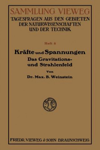 Kniha Krafte Und Spannungen Bernhard Weinstein