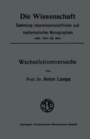 Book Wechselstromversuche Anton Lampa