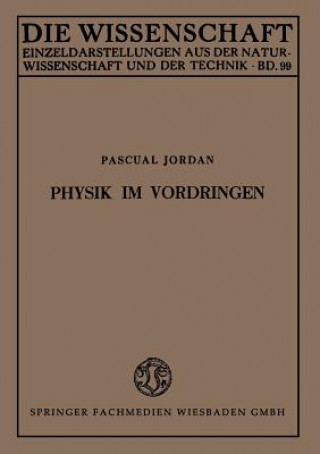 Kniha Physik Im Vordringen Pascual Jordan