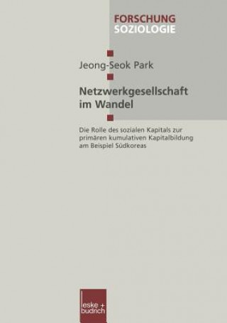 Książka Netzwerkgesellschaft im Wandel Jeong-Seok Park