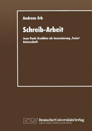 Kniha Schreib-Arbeit Andreas Erb