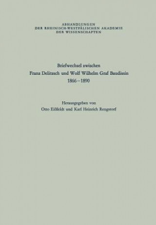 Książka Briefwechsel Zwischen Franz Delitzsch Und Wolf Wilhelm Graf Baudissin Franz Delitzsch