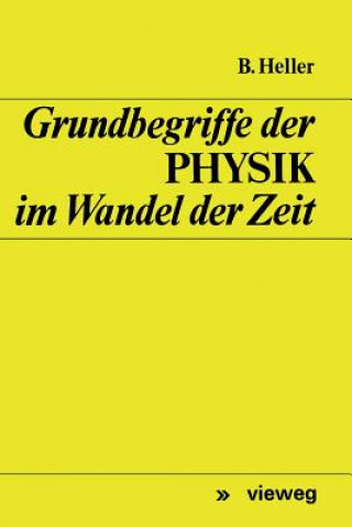 Könyv Grundbegriffe Der Physik Im Wandel Der Zeit Bruno Heller