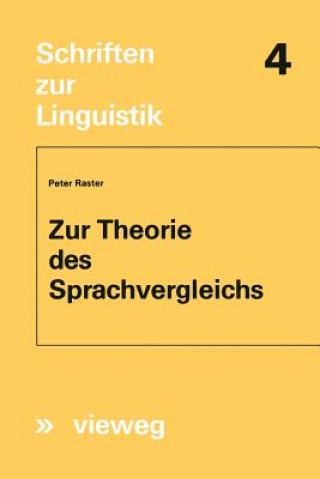 Knjiga Zur Theorie Des Sprachvergleichs Peter Raster