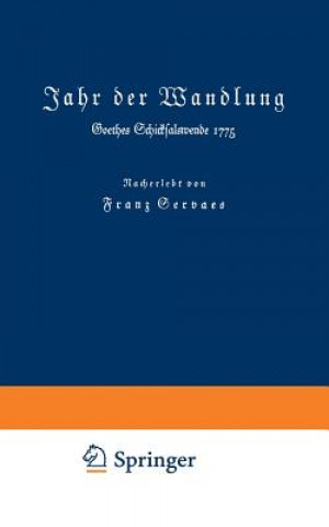 Könyv Jahr Der Wandlung Franz Servaes
