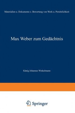 Carte Max Weber Zum Ged chtnis NA König