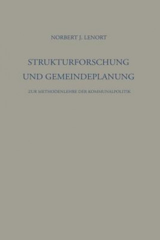 Könyv Strukturforschung Und Gemeindeplanung Norbert J. Lenort