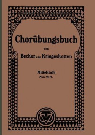 Carte Chorubungsbuch Fur Hoehere Madchenschulen Albert Becker