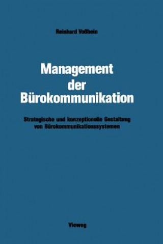 Buch Management Der Burokommunikation Reinhard Voßbein