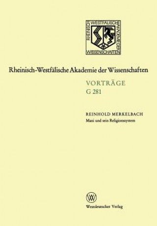 Carte Mani Und Sein Religionssystem Reinhold Merkelbach