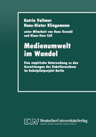 Książka Medienumwelt Im Wandel Katrin Voltmer Katrin Voltmer