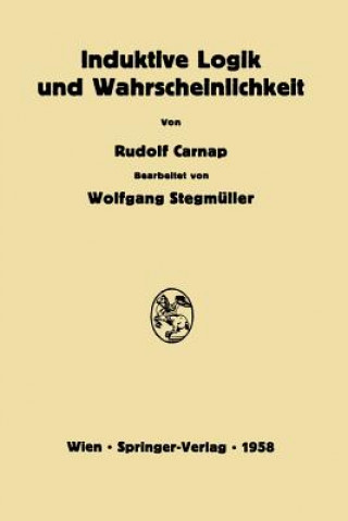 Книга Induktive Logik Und Wahrscheinlichkeit Rudolf Carnap