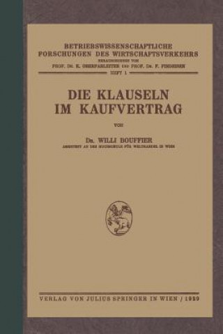 Boek Die Klauseln Im Kaufvertrag Wili Bouffier