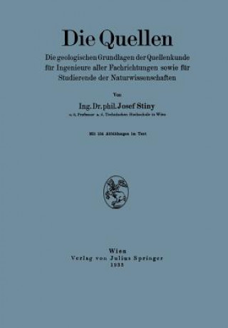 Книга Die Quellen Josef Stiny
