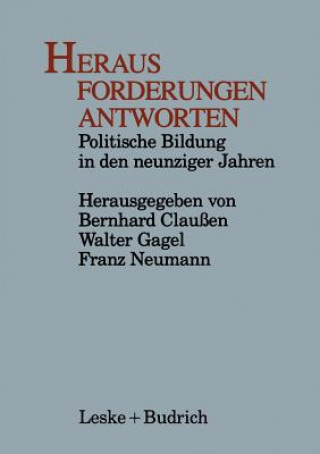 Kniha Heraus Forderungen Antworten Bernhard Claußen