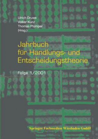 Könyv Jahrbuch F r Handlungs- Und Entscheidungstheorie Ulrich Druwe