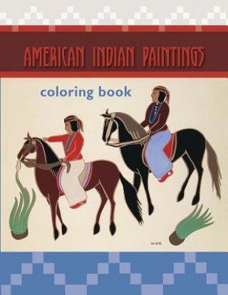 Carte American Indian Paintings Colouring Book 