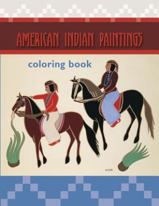 Libro American Indian Paintings Colouring Book 