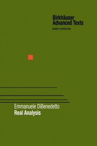 Kniha Real Analysis, 1 Emmanuele DiBenedetto