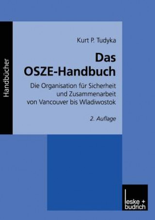 Könyv Das Osze-Handbuch Kurt P. Tudyka