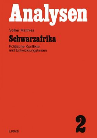 Knjiga Schwarzafrika Volker Matthies