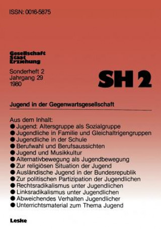 Kniha Jugend in Der Gegenwartsgesellschaft Bernhard Schäfers