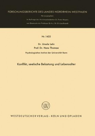 Carte Konflikt, Seelische Belastung Und Lebensalter Ursula Lehr