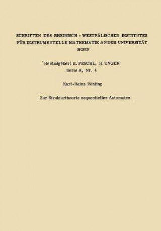 Buch Zur Strukturtheorie Sequentieller Automaten Karl Heinz Böhling