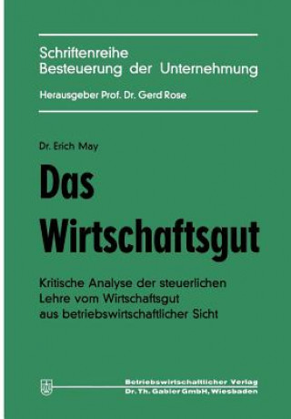 Βιβλίο Das Wirtschaftsgut Erich May