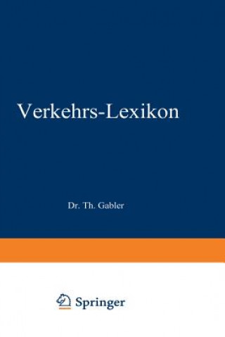 Carte Dr. Gablers Verkehrs-Lexikon Walter (Hrsg.) Linden