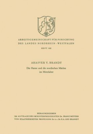 Könyv Hanse Und Die Nordischen M chte Im Mittelalter Ahasver  von Brandt
