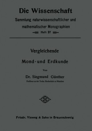 Книга Vergleichende Mond- Und Erdkunde Siegmund Günther