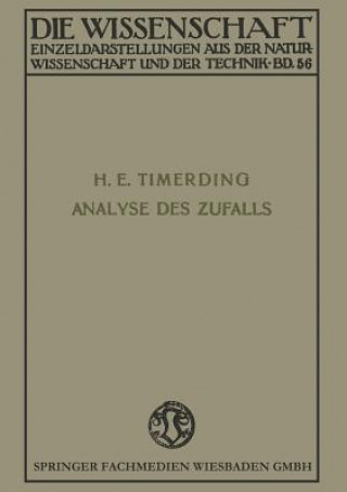 Carte Die Analyse Des Zufalls Heinrich Emil Timerding