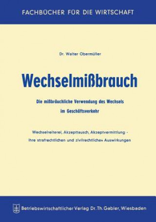Книга Wechselmissbrauch Walter Obermüller