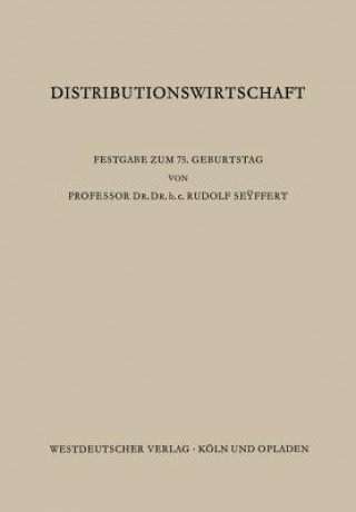 Książka Distributionswirtschaft Edmund (Hrsg.) Sundhoff